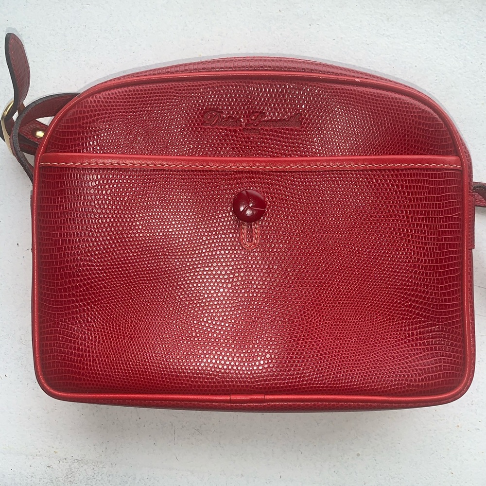 EUC Didier Lamarthe red leather vintage bag